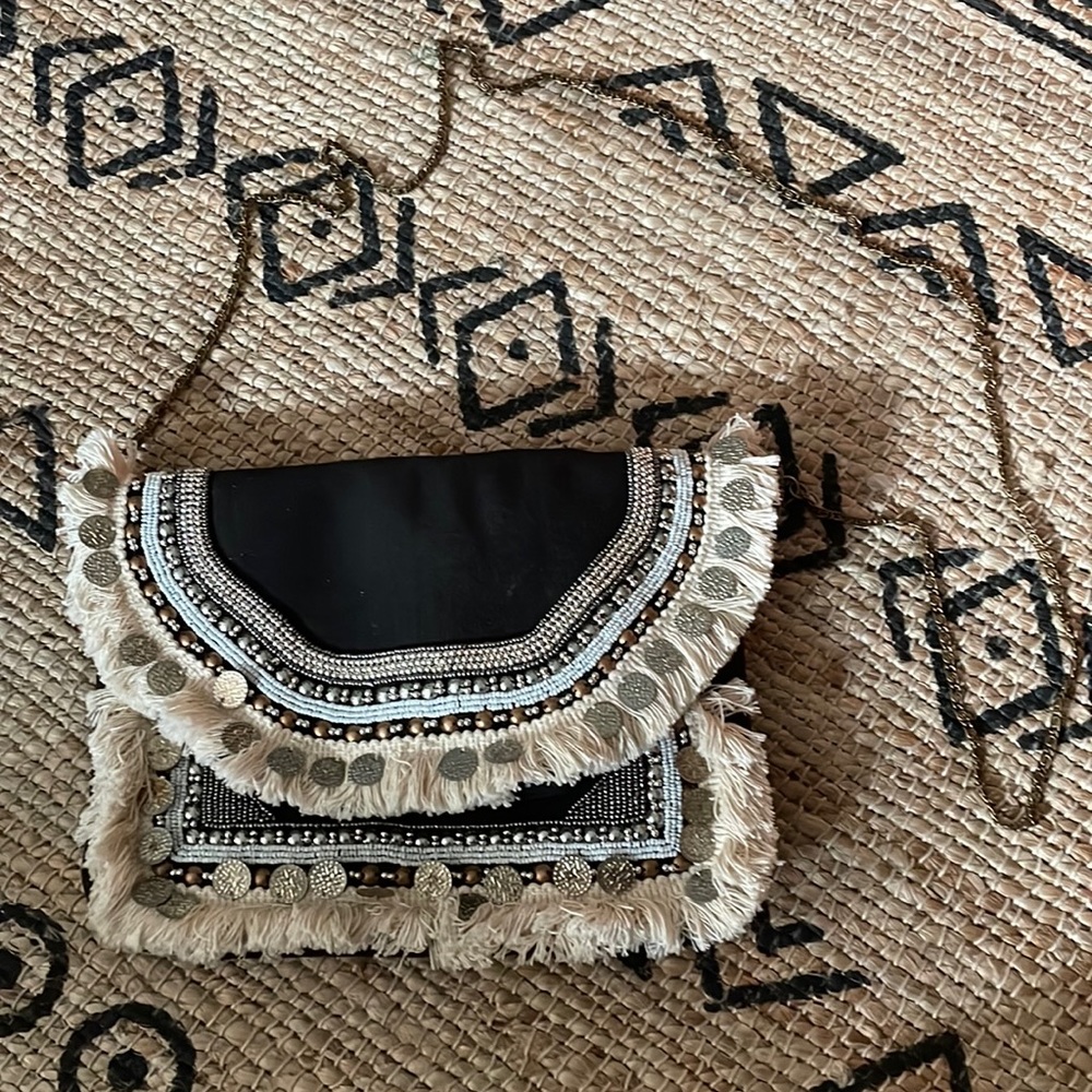 Boho beaded crossbody